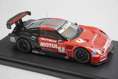 1:43 EBBRO 44171 Nissan Motul Autech GT-R Super GT500 Okayama Test 2009 #1 model car