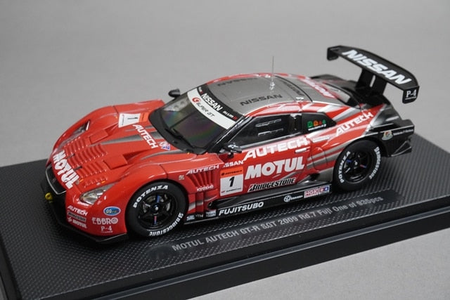 1:43 EBBRO P411 Motul Autech GT-R SGT Super GT500 Rd.7 Fuji 2009 #1 Red / Silver