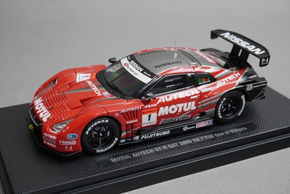 1:43 EBBRO P411 Motul Autech GT-R SGT Super GT500 Rd.7 Fuji 2009 #1 Red / Silver