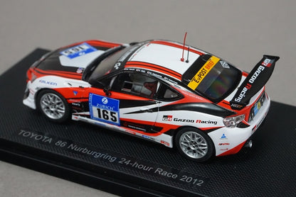 1:43 EBBRO 44899 Toyota 86 Nurburgring 24 Hour Race 2012 #165