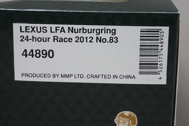 1:43 EBBRO 44890 Lexus LFA 24 Hours of Nurburgring 2012 #83