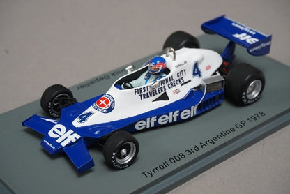 1:43 SPARK S7236 Tyrrell 008 3rd Argentina GP 1978 #4