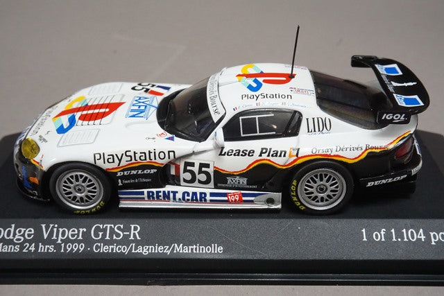 1:43 MINICHAMPS 430991455 Dodge Viper GTS-R LM 1999 #55