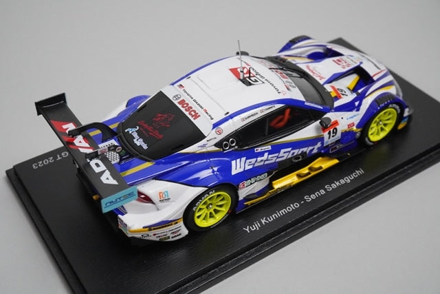 1:43 SPARK SGT057 Weds Sports ADVAN GR Supra GT500 Super GT 2023 #19 model car