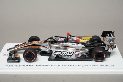 1:43 SPARK SJ124 P.MU/Selmo Inging SF19 TRD 01F Super Formula 2022 #38 Sho Tsuboi