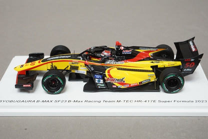 1:43 SPARK SFJ017 Byobugaura B-MAX SF23 Racing M-TEC HR-417E Super Formula 2023 #50 Shinji Matsushita