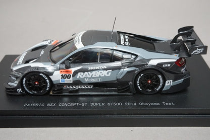 1:43 EBBRO 45091 RAYBRIG NSX Concept-GT Super GT500 Okayama Test 2014 #100