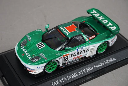 1:43 EBBRO 43630 Honda Takata Dome NSX Suzuka 1000Km 2004 #18 Green