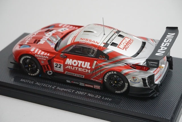 1:43 EBBRO 43958 Nissan MOTUL AUTECH Z SUPER GT 2007 Late Model #22