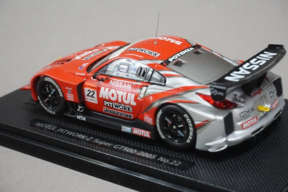 1:43 EBBRO 43688 Nissan MOTUL Pit Work Z SUPER GT500 2005 #22