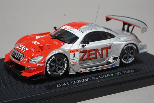 1:43 EBBRO 43806 Lexus ZENT CELMO SC Super GT 2006 #1