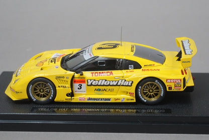 1:43 EBBRO 44130 Yellow Hat YSM Tomica GT-R Fuji Super GT500 #3