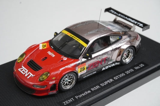 1:43 EBBRO 44430 Porsche ZENT RSR Super GT300 2010 #25 model car