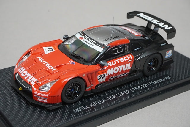 1:43 EBBRO 44534 Nissan MOTUR AUTEC GT-R Super GT500 Okayama Test 2011 #23