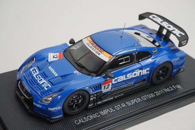 1:43 EBBRO 44542 Nissan CALSONIC IMPUL GT-R Super GT500 Fuji 2011 #12