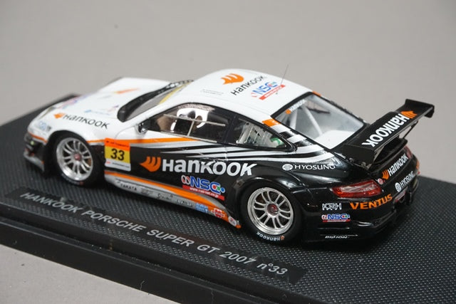 1:43 EBBRO 43925 Porsche Hankook Super GT 2007 #33