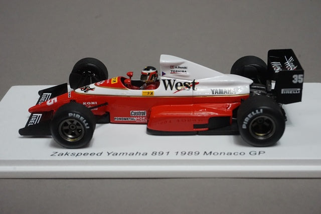 1:43 SPARK ROMU044 Zakspeed Yamaha 891 Monaco GP 1989 #35 Aguri Suzuki ROMU