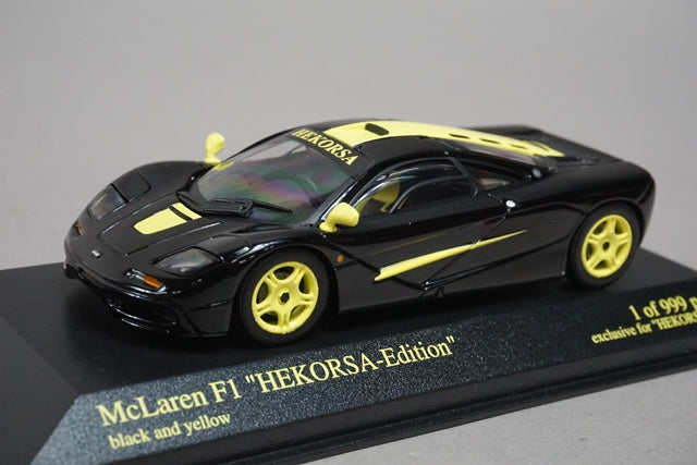 1:43 MINICHAMPS 533133443 McLaren F1 "HEKORSA-Edition" Black&Yellow