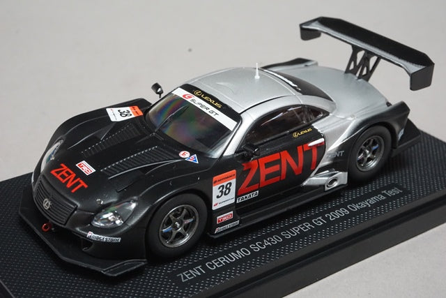 1:43 EBBRO 44246 Lexus ZENT CERUMO SC430 Super GT 2009 Okayama Test #38