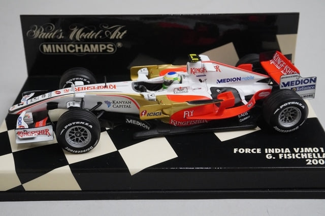 1:43 MINICHAMPS 400080021 Force India VJM01 2008 #21 G.Fisichella model car