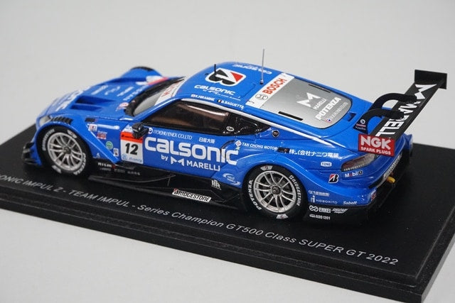 1:43 SPARK SGT021 Nissan CALSONIC IMPUL Z GT500 Super GT 2022 Series Champion #12