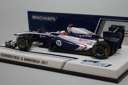 1:43 MINICHAMPS 410110011 Williams Cosworth FW33 2011 #11 R.Barrichello