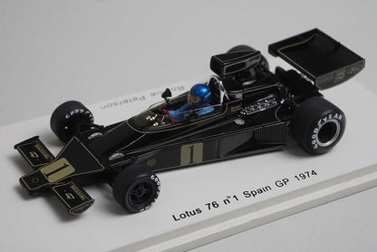 1:43 SPARK S1769 Lotus 76 Spain GP 1974 #1 JPS model car