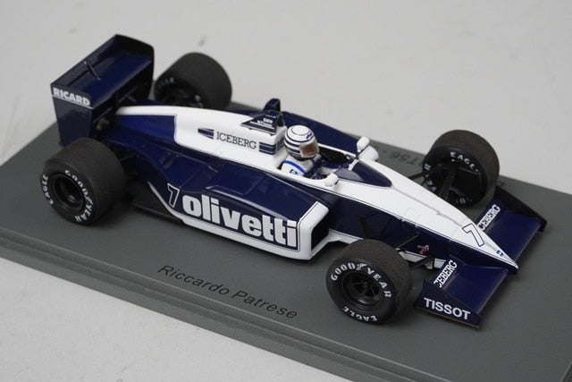 1:43 SPARK S7106 Brabham BT56 Mexico GP 1987 #7 Riccardo Patrese model car
