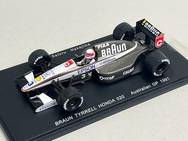 1:43 SPARK FS02 BRAUN Tyrrell Honda 020 Australian GP 1991 #3 25th Anniversary Racing On