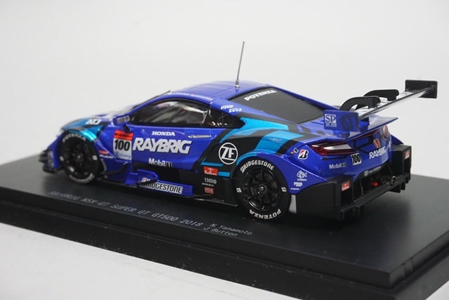 1:43 EBBRO 45628 Honda Raybrick NSX-GT Super GT GT500 2018 #100