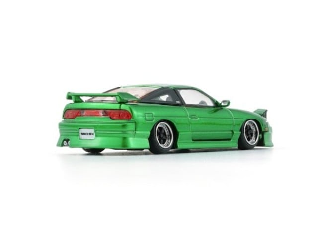 64B0308 BM CREATIONS 1:64 Nissan Silvia 180SX Metallic Green RHD