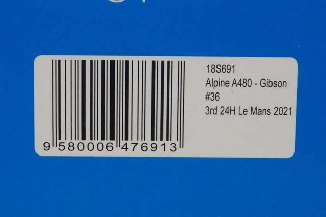 1:18 SPARK 18S691 Alpine A480 Gibson Le Mans 24h 2021 #36