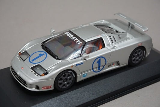 1:43 MINICHAMPS 430102115 Bugatti EB 110 Super Sport Silver