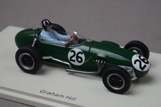 1:43 SPARK S1833 Team Lotus 12 Monaco GP 1958 #26 G. Hill model car