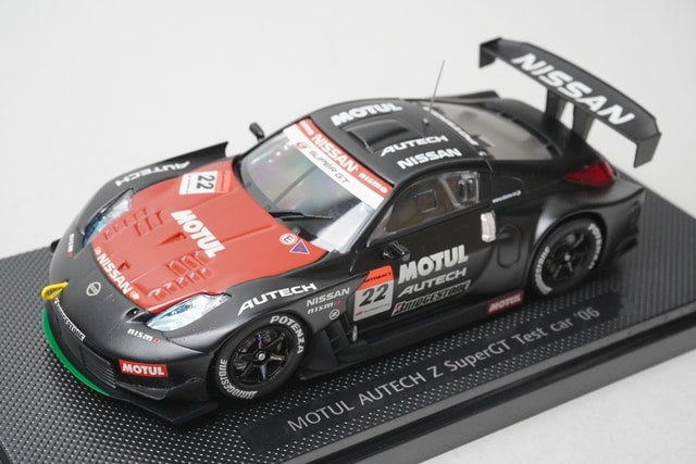 1:43 EBBRO 43793 Nissan MOTUL AUTECH Z Super GT Test Car 2006 #22 model car