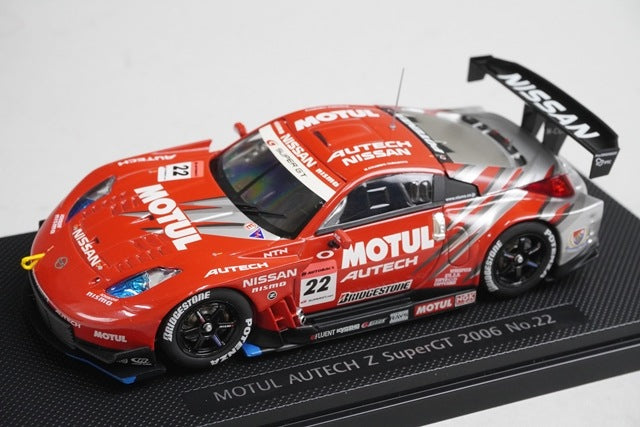 1:43 EBBRO 43795 Nissan MOTUL AUTECH Z Super GT 2006 #22 model car
