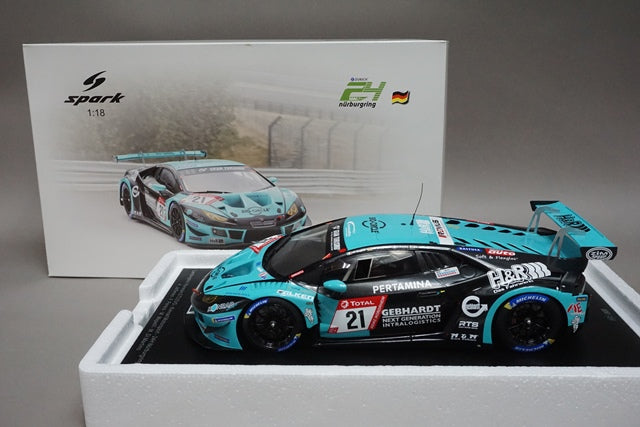 1:18 SPARK 18SG051 Lamborghini Huracan GT3 EVO 24H Nurburgring 2020 #21