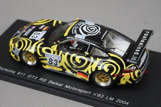 1:43 SPARK BAM002 BAM Porsche 911 GT3 RS Seikel Motorsport Le Mans 2004 #83
