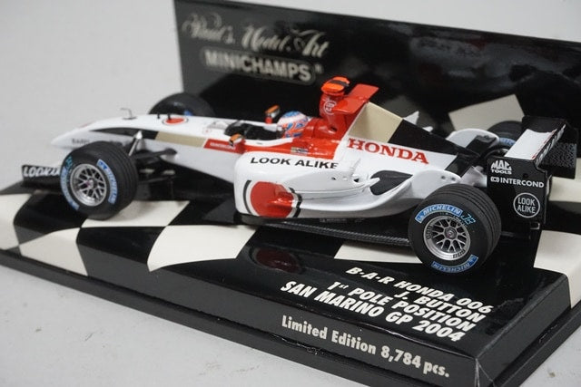 1:43 MINICHAMPS 400040109 BAR Honda 006 San Marino GP 2004 #9 Jenson Button