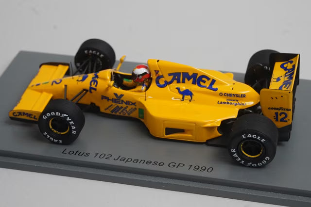 1:43 Spark S1784 Lotus 102 Japanese GP 1990 #12 J. Herbert Camel specification