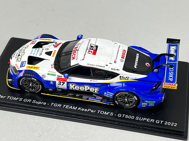 1:43 SPARK SGT031 Toyota KeePer TOM'S GR Supra TGR GT500 Super GT 2022 Sacha Fenestraz Rio Miyata #37