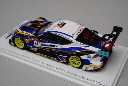 1:43 Spark WSB-MS001 RPB Super GT GT500 Class TGR BANDOH ADVAN GR Supra 2020 #19 model car
