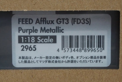 1:18 ignition model IG2965 Mazda FEED Afflux GT3 (FD3S) Purple Metallic