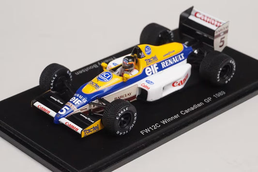 1:43 SPARK S4322 Williams FW12C T.Bootzen Canada GP Winner #5