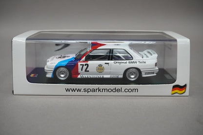 1:43 SPARK SG608 BMW E30 M3 Nurburgring 24H 4th 1987 #72 model car