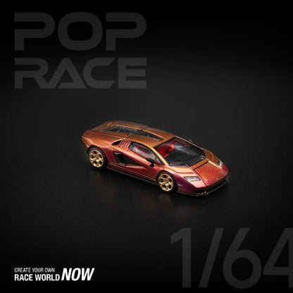 [ Pre-order ] PR640175 POP RACE 1:64 Lamborghini Countach LPI800-4 BLU HAL
