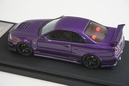 1:43 HPI 8399 Mirage Nissan NISMO R34 GT-R Z-tune Midnight Purple III model car