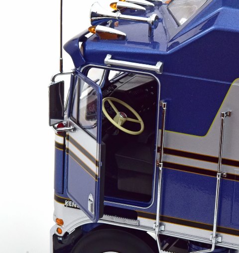 RK180144 ROAD KINGS 1:18 Kenworth K100 Aerodyne 1976 bluemetallic/silver