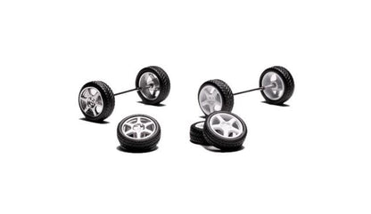 M64001 MOTORHELIX 1:64 Mitsubishi Lancer Evolution IV STEEL SILVER METALLIC model car