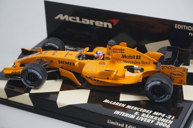 1:43 MINICHAMPS 530064373 McLaren Mercedes MP4-21 INTERIM LIVERY '6 K. Raikkonen model car